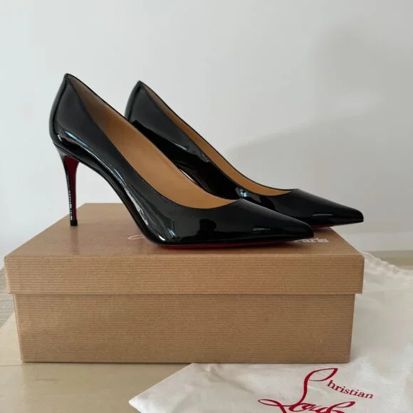 *NEW* Christian Louboutin KATE Pointe Toe Patent Leather Pump 39EU - Picture 2 of 9